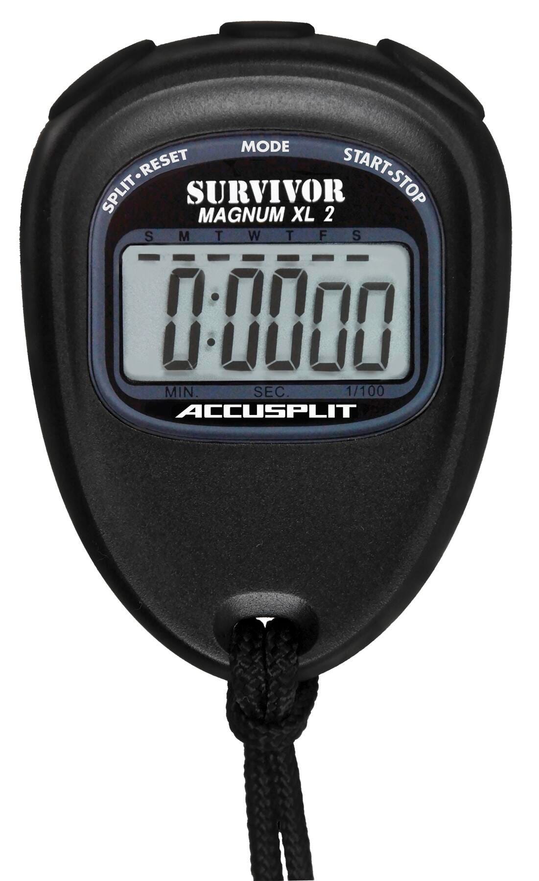Accusplit Survivor 2 Series Stopwatch, Black, Item Number 1540601